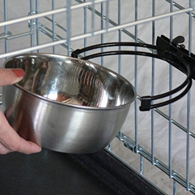 Stainless Steel Water Bowl, 2 qt (attaches to pen!) | smallpetselect-development