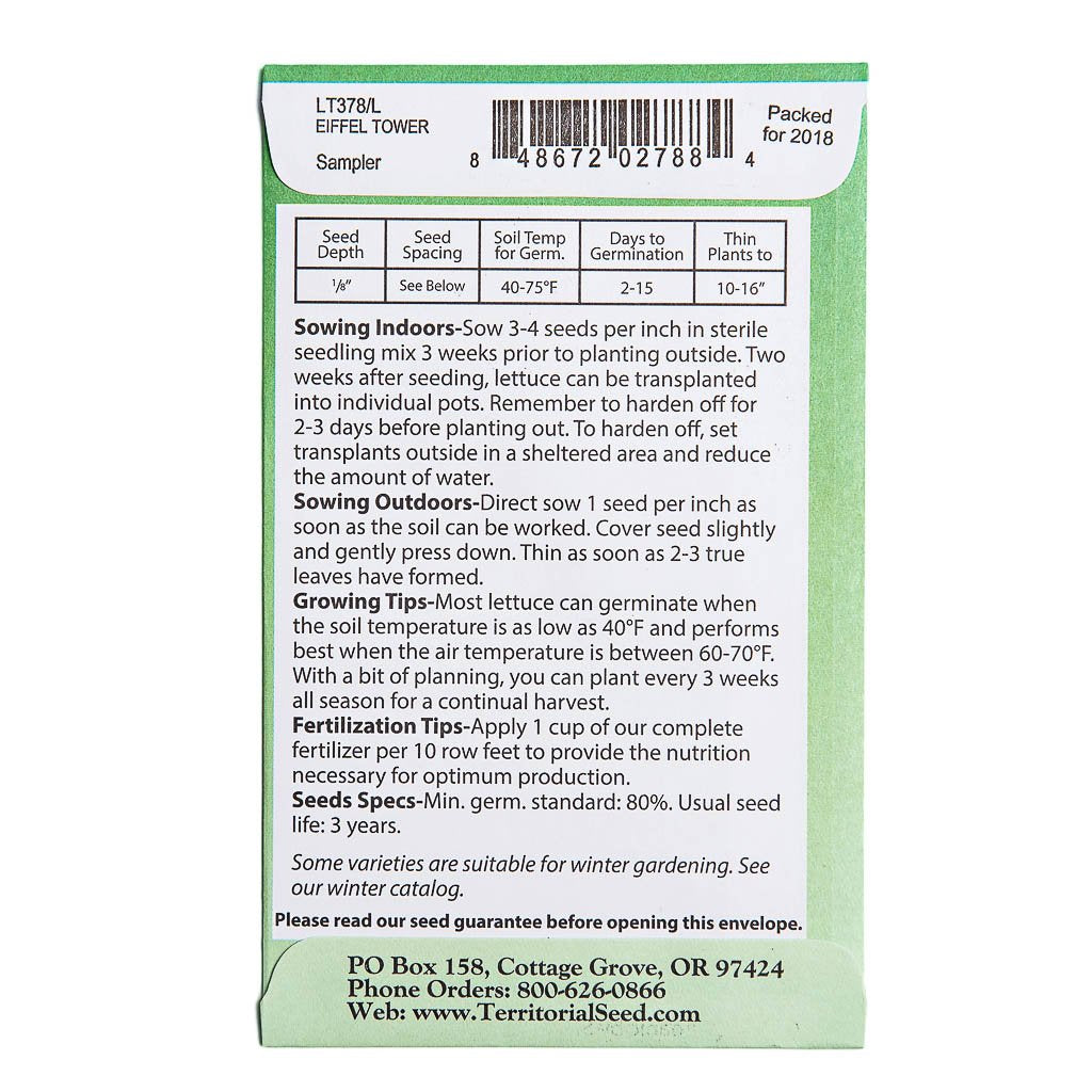 Eiffel Tower Lettuce Seeds | smallpetselect-development