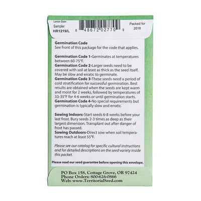 Lemon Balm Seeds | smallpetselect-development
