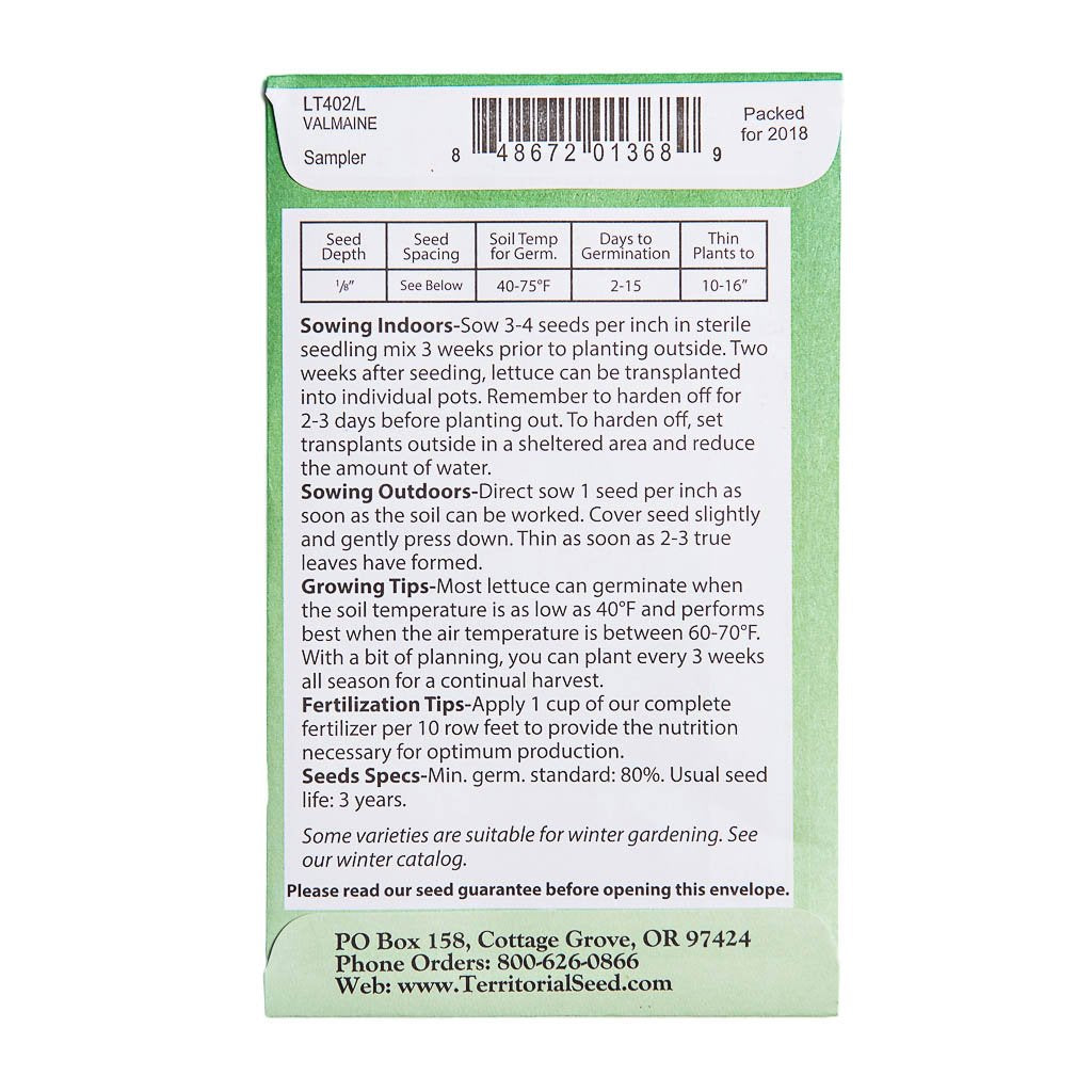 Valmaine Lettuce Seeds | smallpetselect-development